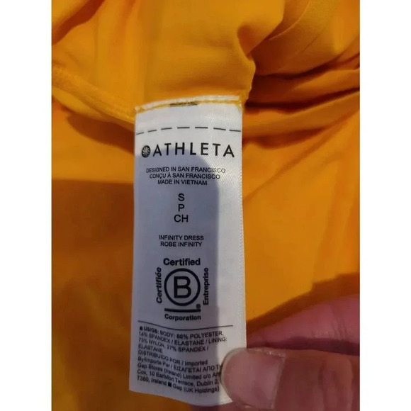 Athleta Infinity Dress Yellow Size Small - Picture 8 of 9